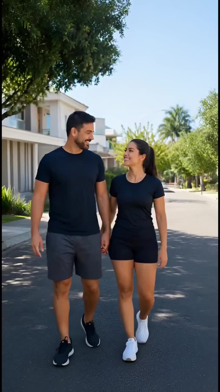 Residents walking in the future community
