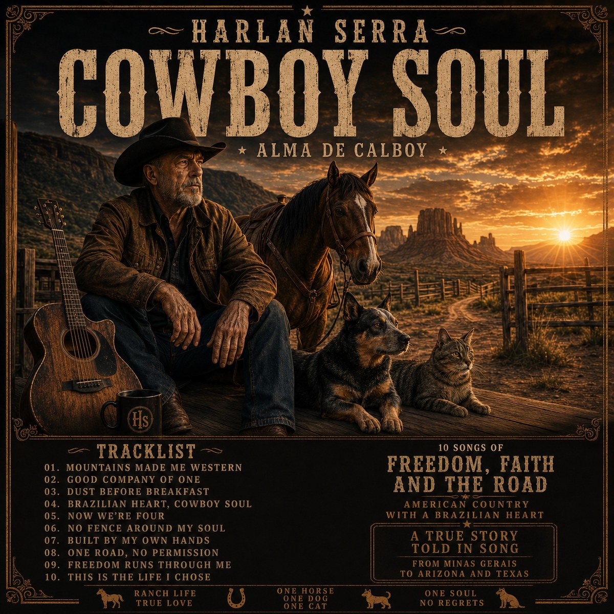Capa oficial de Cowboy Soul, de Harlan Serra