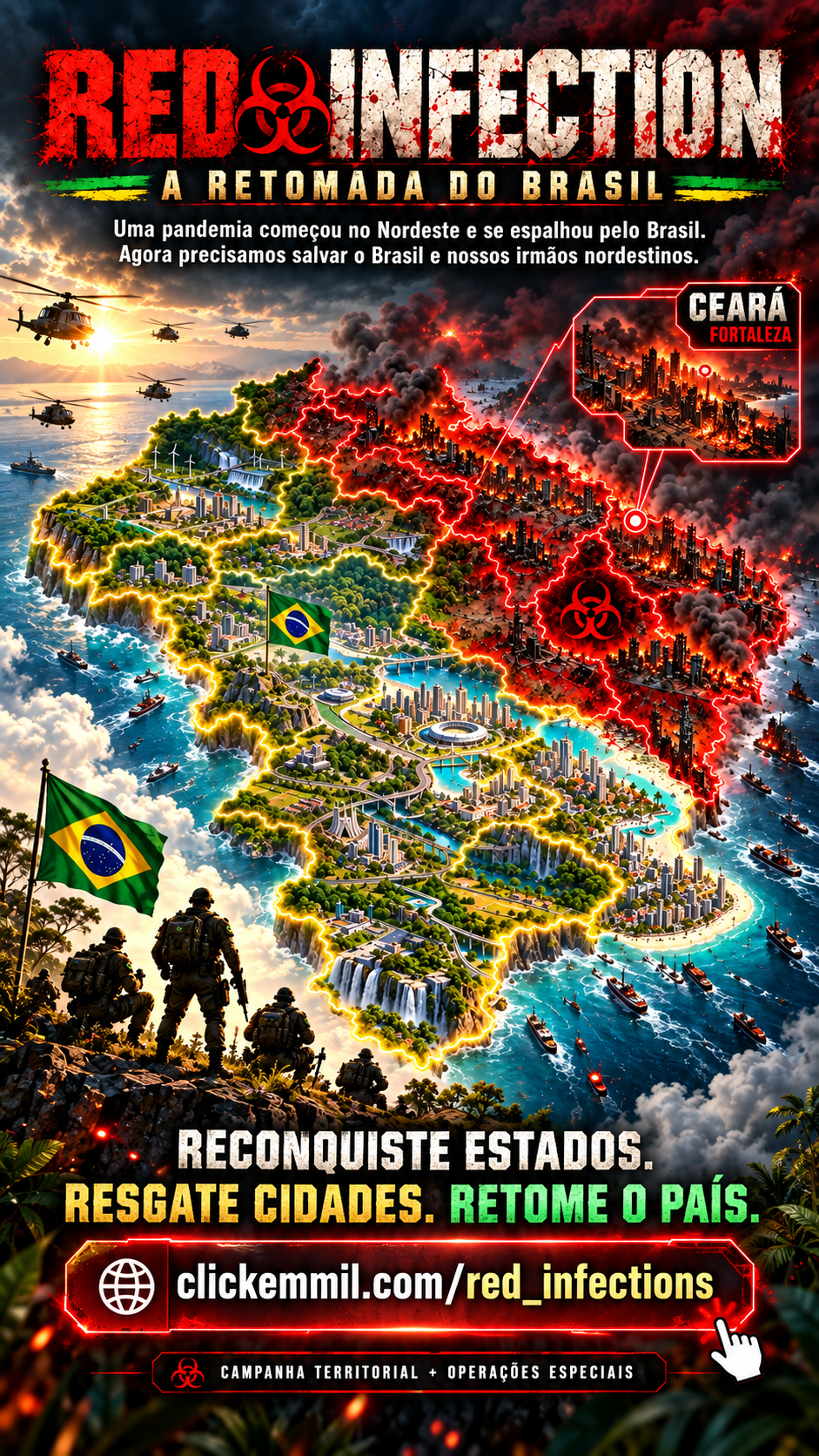 Arte de divulgação de RED INFECTION